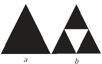 Illustrazione 9: Rappresentazione per la costruzione del triangolo di Sierpinski